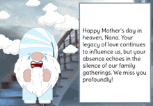 Gnome Mother'S Day In Heaven GIF - Gnome Mother'S Day In Heaven Missing You Grandmother GIFs