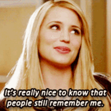 Glee Quinn Fabray GIF - Glee Quinn Fabray Its Really Nice To Know That GIFs
