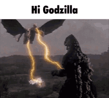 Hi Godzilla GIF - Hi Godzilla GIFs