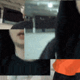 a collage of images of a person 's face and arms