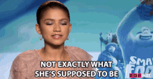 Not Exactly What Shes Supposed To Be Zendaya GIF - Not Exactly What Shes Supposed To Be Zendaya Popbuzz GIFs