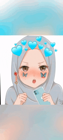 a cartoon of a girl with the words bang owiii bang owiii