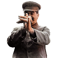 a man in a military uniform is making a stop gesture with his hands