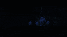 a computer generated image of a pyramid with a purple glow