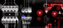 a video game with the word wave on the bottom left