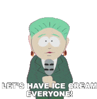 Lets Have Ice Cream Everyone Mayor Mc Daniels Sticker - Lets Have Ice Cream Everyone Mayor Mc Daniels South Park Stickers