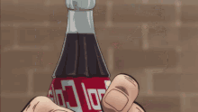 yujiro hanma baki drinking coke coke bottle