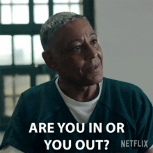 Are You In Or You Out Leo Pap GIF - Are You In Or You Out Leo Pap Giancarlo Esposito GIFs