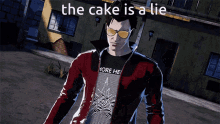The Cake Is A Lie No More Heroes GIF - The Cake Is A Lie No More Heroes Nmh3 GIFs