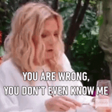 You Are Wrong You Dont Even Know Me Housewives Of New York GIF - You Are Wrong You Dont Even Know Me Housewives Of New York Its Not True What You Think About Me GIFs