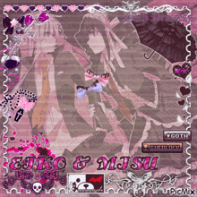a picture of a girl and a boy with the name eriko and mjsui