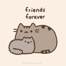 Pusheen Friends Forever GIF - Pusheen Friends Forever GIFs