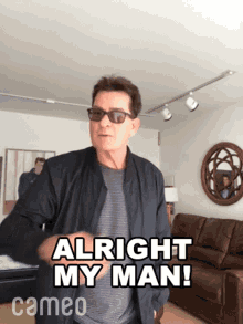 Alright My Man Charlie Sheen GIF