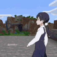Tamako Walking Minecraft GIF - Tamako Walking Minecraft GIFs