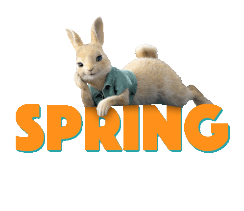 My Spring Mood Cottontail Sticker
