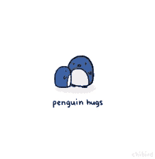 Hug Penguin GIF