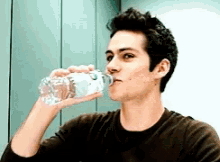 Dylan Obrien Drinking GIF - Dylan Obrien Drinking Choke GIFs