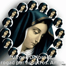 Virgen Dolorosa Rogad Por Nosotros Amen GIF