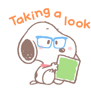 Read Snoopy Sticker - Read Snoopy Taking A Look - Descubre y comparte GIF