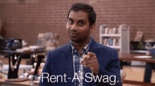 Rent-a-swag GIF - Rent A Swag Swag Parks And Rec GIFs