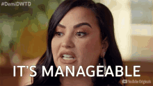 Its Manageable Demi Lovato GIF - Its Manageable Demi Lovato Demi Lovato Dancing With The Devil GIFs