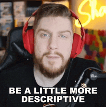 Be A Little More Descriptive Shawn Gilhuly GIF - Be A Little More Descriptive Shawn Gilhuly Shawn Games GIFs