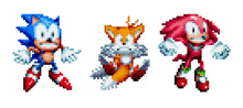 sonic mania sonic tails miles prower knuckles the echidna ice
