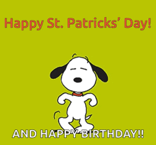Snoopy Dance St Patricks Day GIF - Snoopy Dance St Patricks Day GIFs