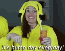 Hump Day Wednesday GIF - Hump Day Wednesday Mamrie Hart GIFs