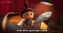 despicable me agnes bed goodnight kisses