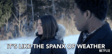 Its Like The Spanx Of Weather Cover Up GIF - Its Like The Spanx Of Weather Cover Up Snow GIFs