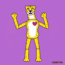 Cheetah Heart GIF - Cheetah Heart Dancing GIFs
