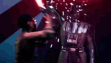 Vader Lightsaber GIF - Vader Lightsaber Vader Duel GIFs