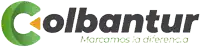a logo for colbantur shows a green c and black letters