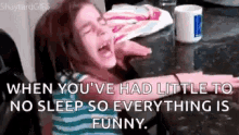 Little To No Sleep So Everything Is Funny Laughing GIF