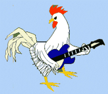 Chicken Guitar GIF