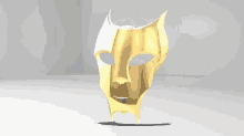 model mask gold smile