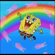 Spongebob Jelly Fish GIF - Spongebob Jelly Fish Happiness GIFs