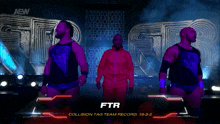 a wrestler named ftr walks down the aisle