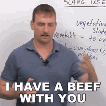 I Have A Beef With You Adam GIF