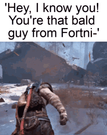 Fortnite Kratos GIF