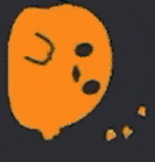 a green cartoon character with a sad face and a crown on his head .