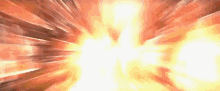 a cartoon explosion with a lot of fire coming out of it .