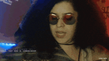 a woman wearing sunglasses says cannabis that good ol cannabinoids