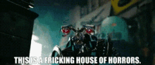 Transformers Wheelie GIF - Transformers Wheelie This Is A Fricking House Of Horrors GIFs