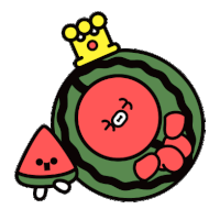 Fruit Watermelon Sticker - Fruit Watermelon Cute Stickers