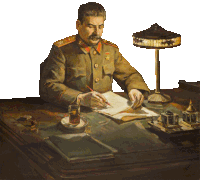 a man in a military uniform sits at a desk writing on a piece of paper