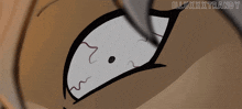 a close up of a cartoon character 's eye with the name illxxxtrandy on the bottom