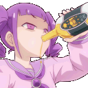 Anime Girl Anime Sticker - Anime Girl Anime Drinking Stickers