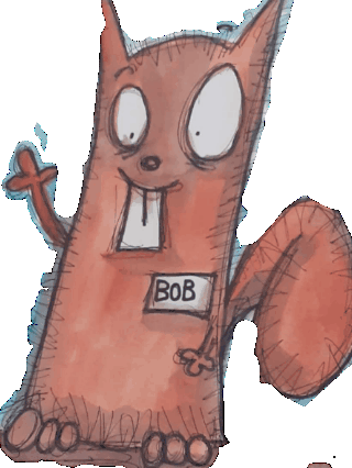 Bob Squirrel Sticker - Bob Squirrel Wave Stickers
